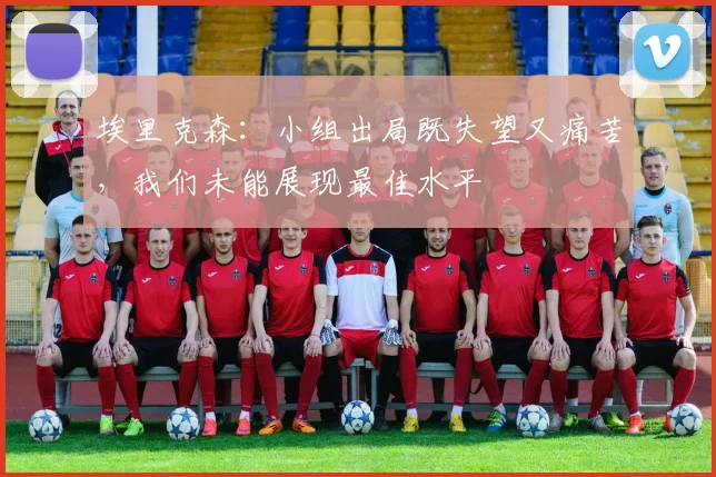 埃里克森：小组出局既失望又痛苦，我们未能展现最佳水平